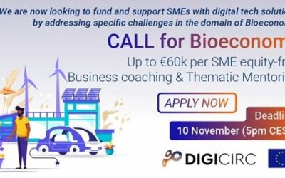 Digicirc ofrecerá a las PYMES hasta €800.000 para el desarrollo de soluciones innovadoras en el ámbito de la Bioeconomía